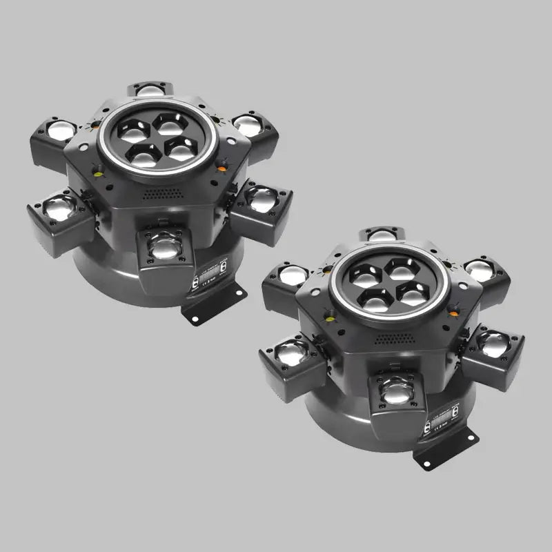 Moving Head Dj Lights for Parties, Stage Light 6-in-1 LED RGBW 6 Arms DJ Lights for Parties Support DMX-512 & Sound Activated, Stage Light for Party