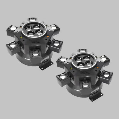 Moving Head Dj Lights for Parties, Stage Light 6-in-1 LED RGBW 6 Arms DJ Lights for Parties Support DMX-512 & Sound Activated, Stage Light for Party