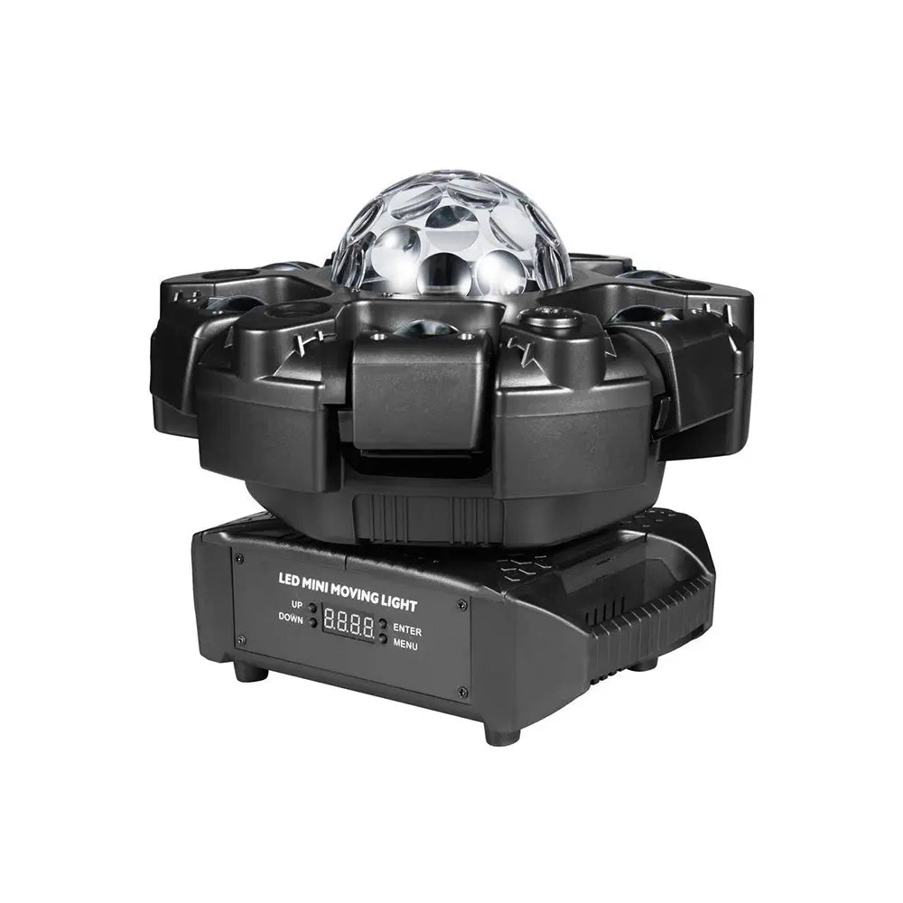 Moving Head Dj Lights for Parties, Stage Light 6-in-1 LED RGBW 6 Arms DJ Lights for Parties Support DMX-512 & Sound Activated, Stage Light for Party